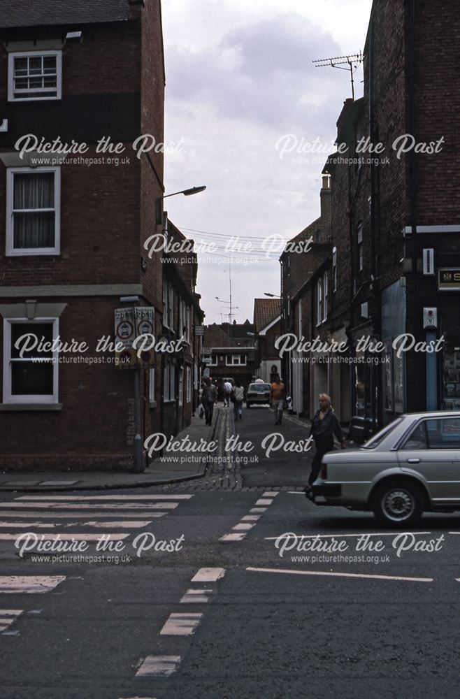 Boar Lane from Castle Gate, Newark, 1987