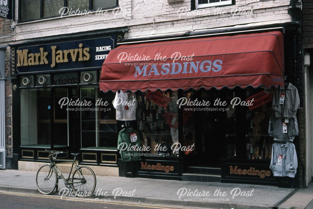 Jarvis Bookies and Masdings Shops, Middle Gate, Newark, 1987