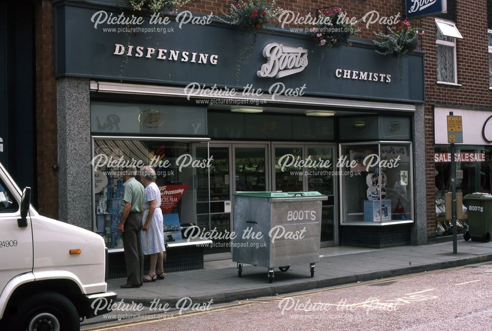 Boots Chemists, Middle Gate, Newark, 1987