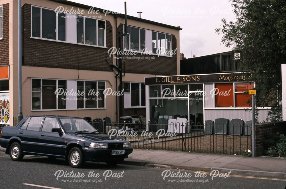 Gills Funeral Directors, Albert Street, Newark, 1987