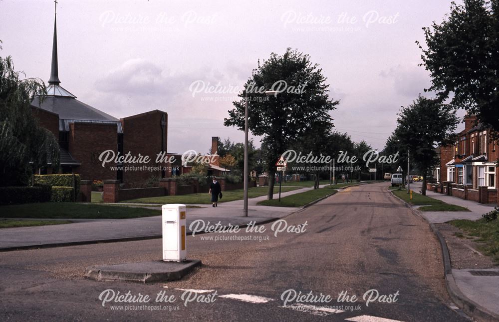 Boundary Road Roundabout, Albert Street, Newark, 1987