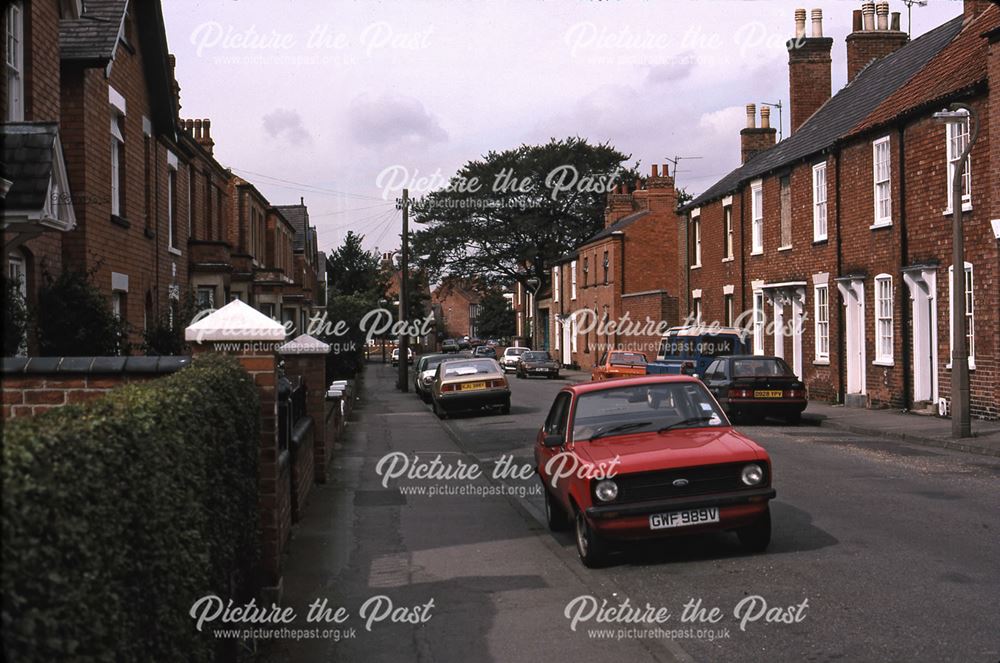 Spring Gardens from Albert Street, Newark, 1987