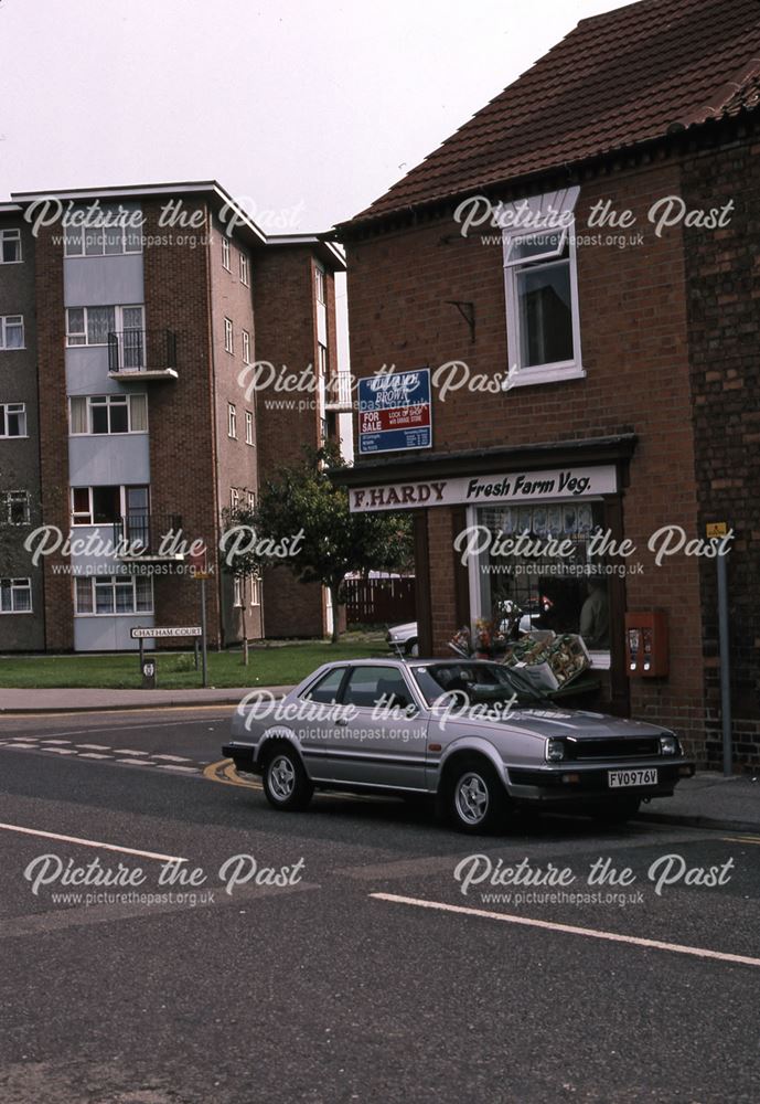 Albert Street Looking Towards Chatham Court, Newark, 1987