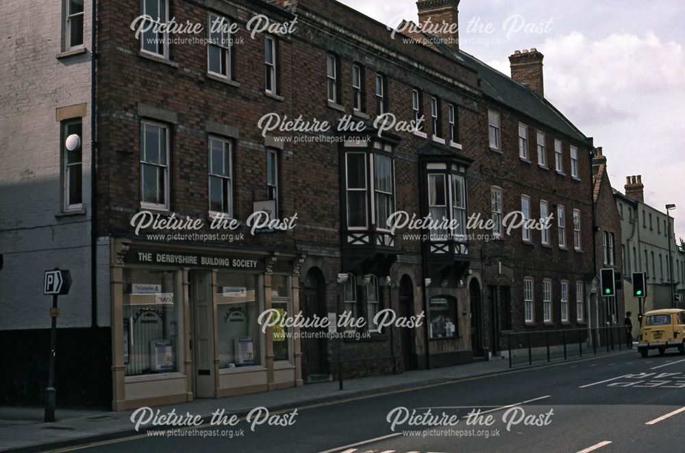 Lombard Street opposite car park, Newark, 1987