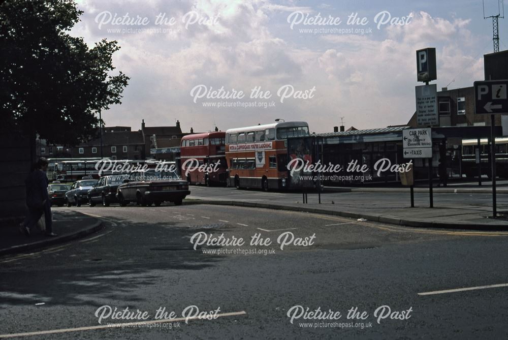 Lombard Street Adjacant to Car Park Entrance and Bus Station, Newark, 1987