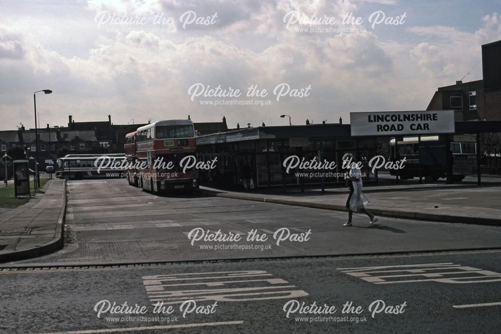 Bus Station prior to Deregulation of Buses, Lombard Street, Newark, 1987