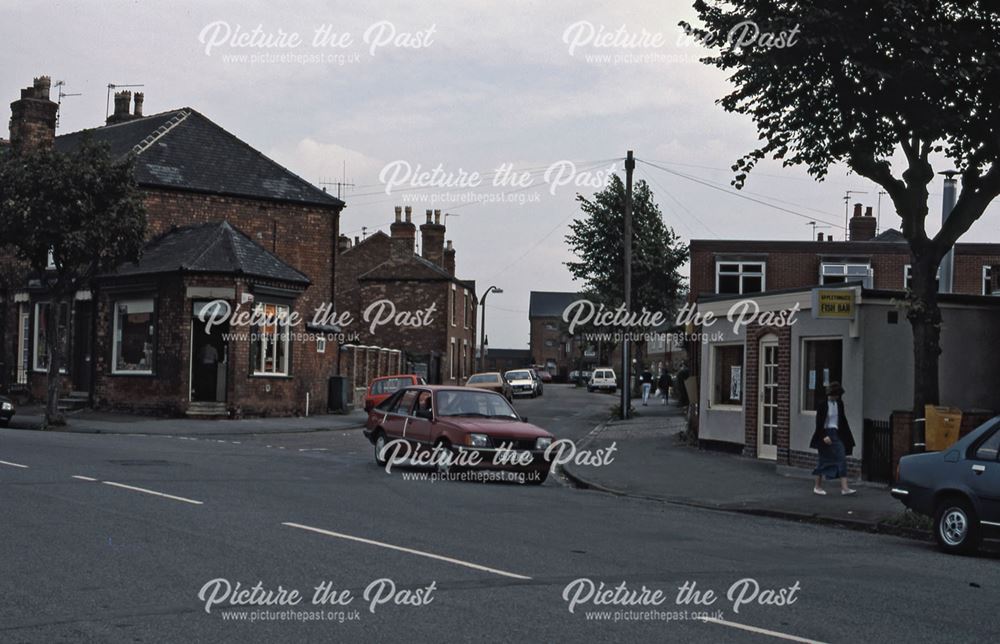 Fish and Chip Shop at Corner of Appleton Gate and Cliff Nook Lane, Newark, 1987