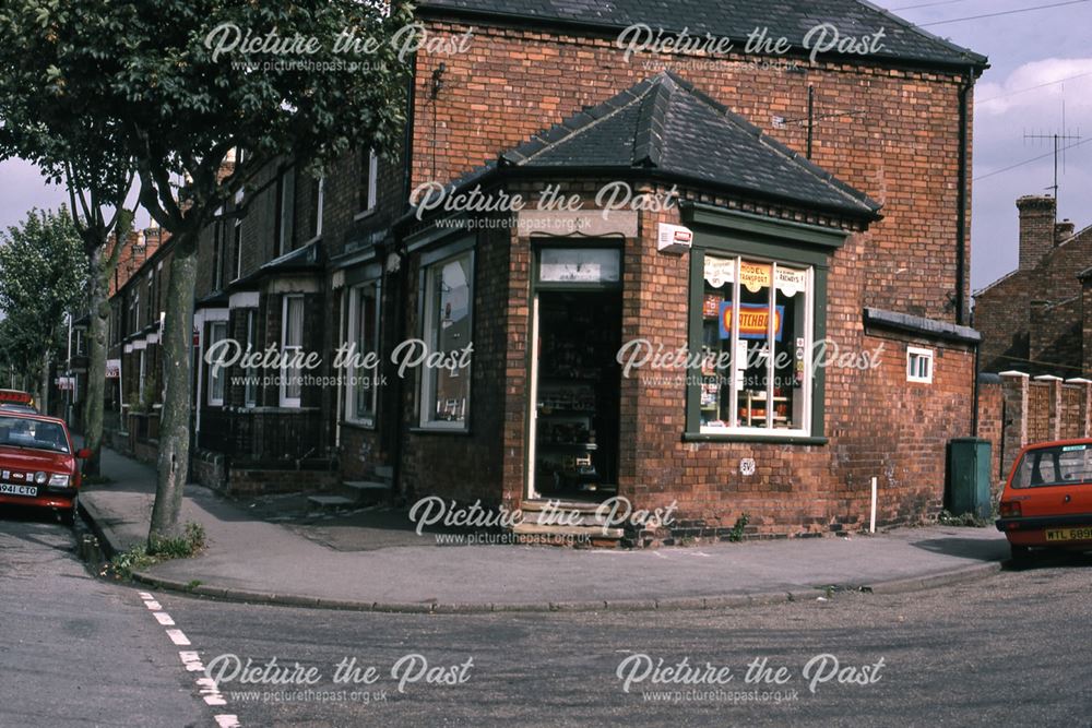 Toy/Model Shop on Corner of Cliff Nook Lane and Appleton Gate, Newark, 1987