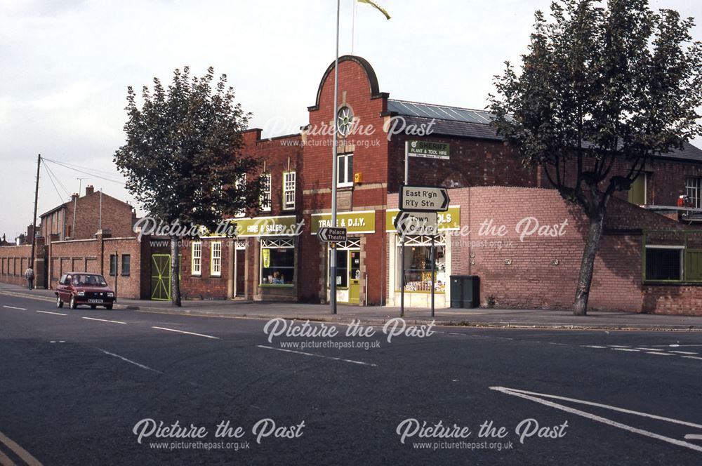 Tool Hire Shop, Sleaford Road Junction, Appleton Gate, Newark, 1987