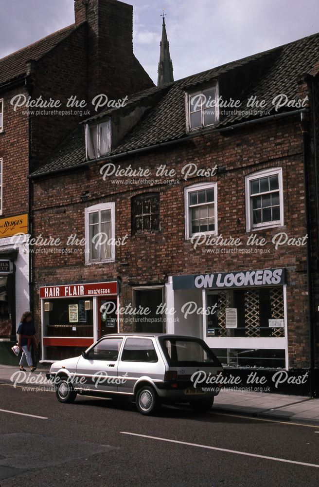 Shops Opposite Marriott's Cycles, Appleton Gate, Newark, 1987