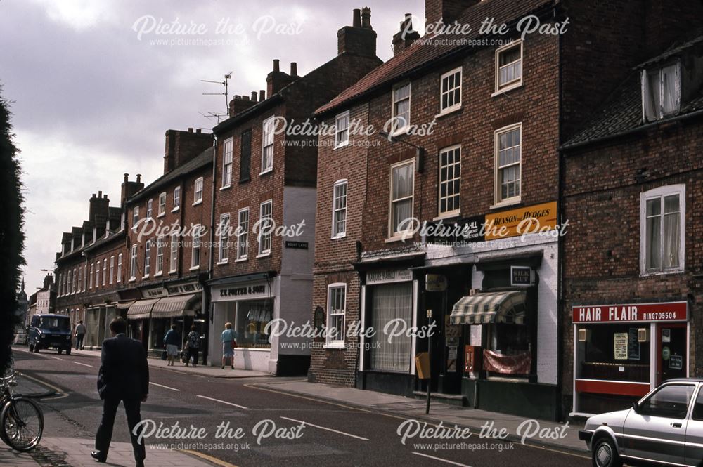 Shops Opposite Marriott's Cycles, Appleton Gate, Newark, 1987