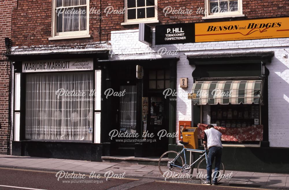 Shops Opposite Marriott's Cycles, Appleton Gate, Newark, 1987