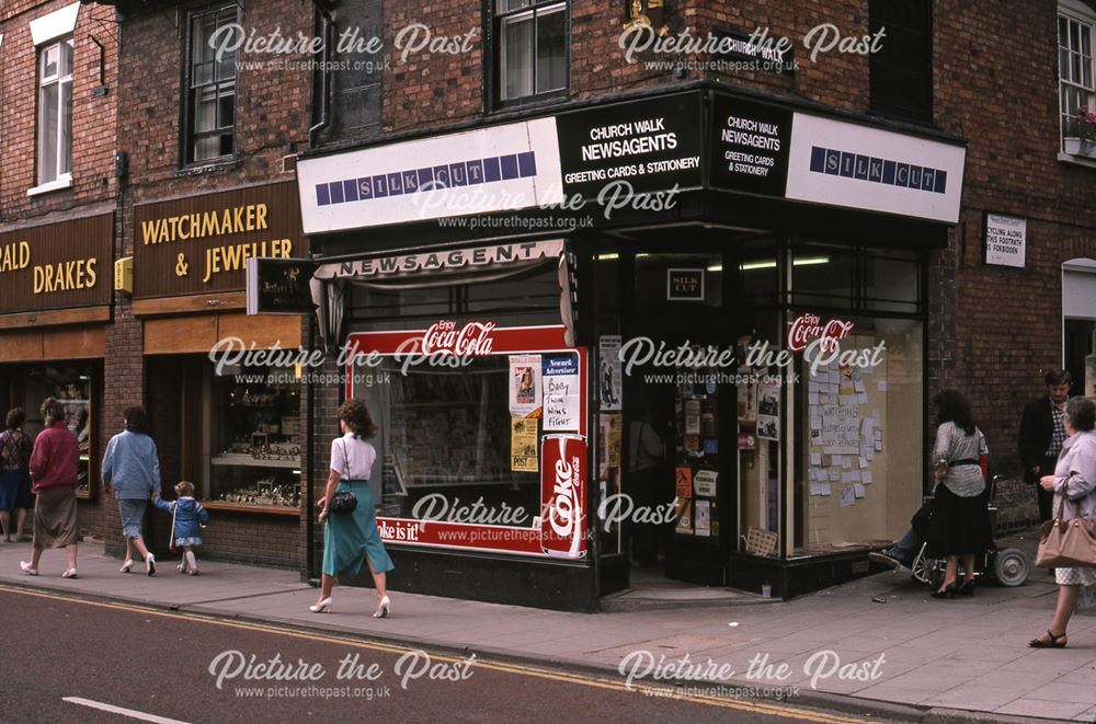 Church Walk and Shops, Appleton Gate, Newark, 1987