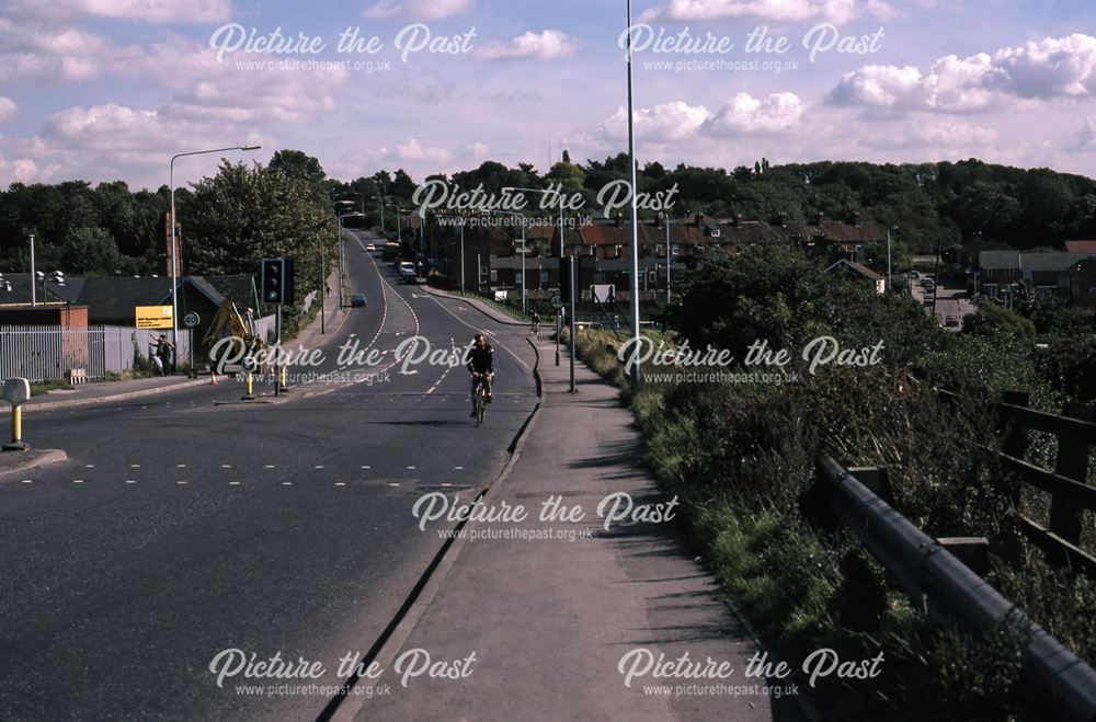 Railway Bridge Looking up Beacon Hill Road, Newark, 1987