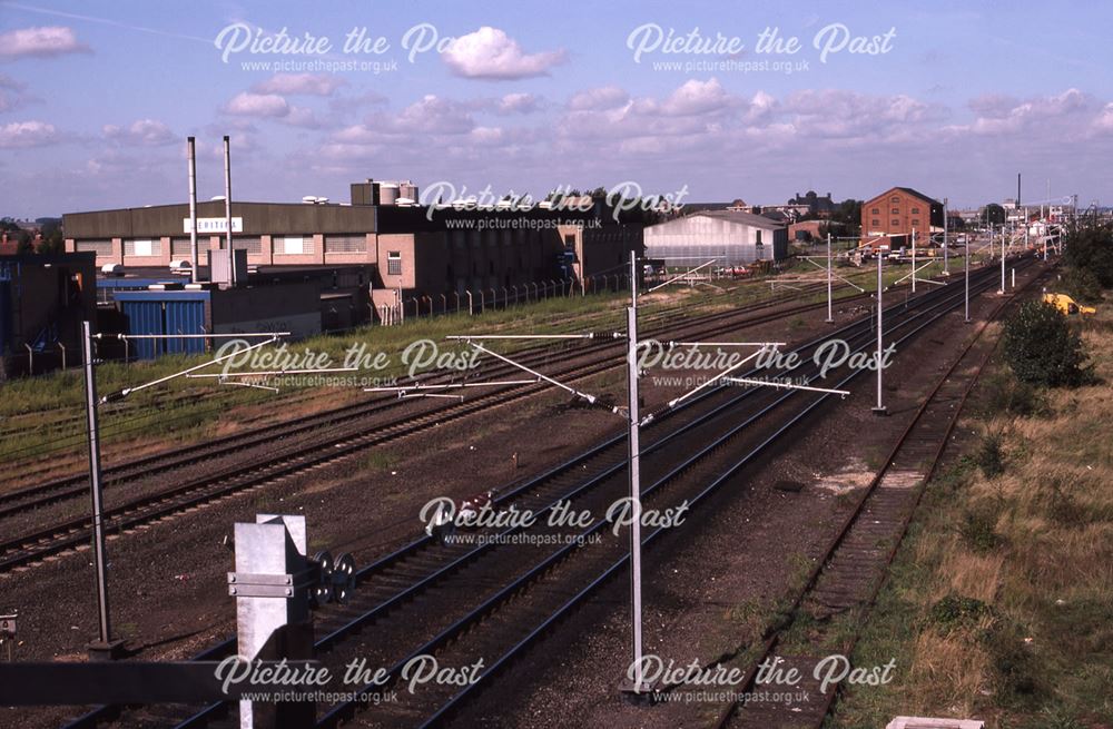 Railway Bridge Looking North, Beacon Hill Road, Newark, 1987