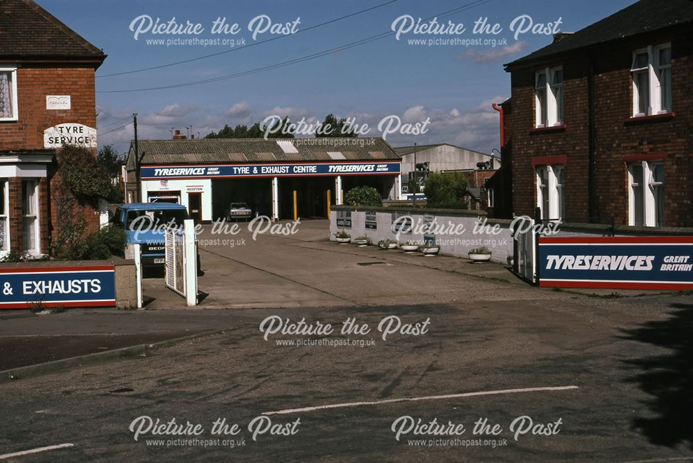 Tyre and Exhaust Depot, Sleaford Road, Newark, 1987