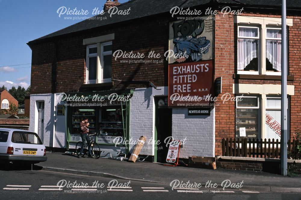 Allparts Car Shop, Sleaford Road and Newstead Avenue, Newark, 1987