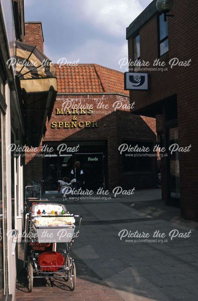 Newark's Shopping Precinct from Lombard Street, Newark, 1987