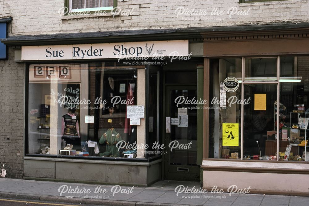 Sue Ryder Charity Shop, Stodman Street, Newark, 1987