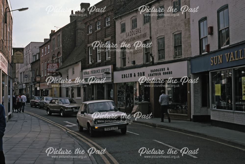 Stodman Street Looking East to Town Centre, Newark, 1987