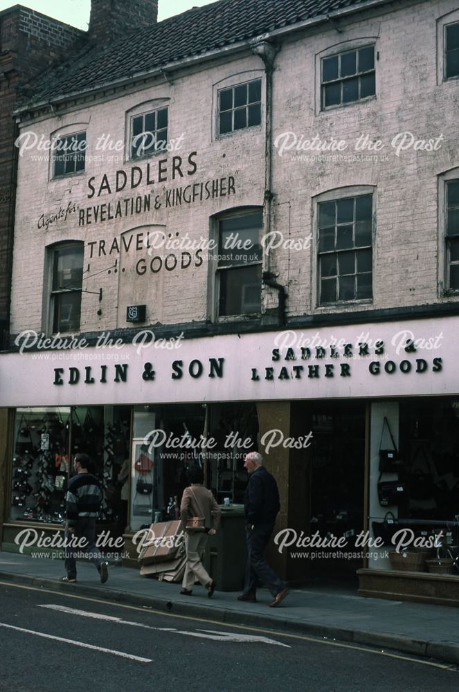 Edlin's Leather Goods, Stodman Street, Newark, 1987