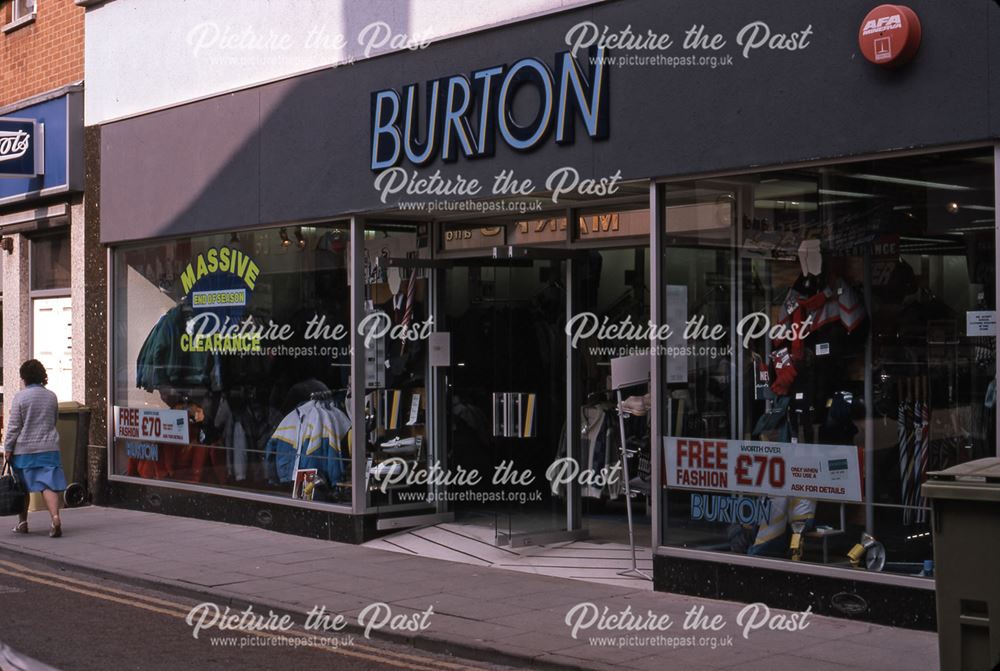 Burtons Tailors, Stodman Street, Newark, 1987