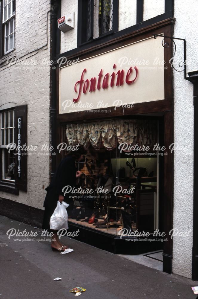 Fontaine Shoe Shop, Chain Lane, Newark, 1987