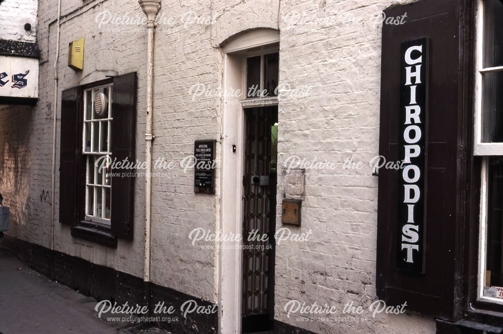 Chiropodists Behind Cherrington's Chemists, Chain Lane, Newark, 1987