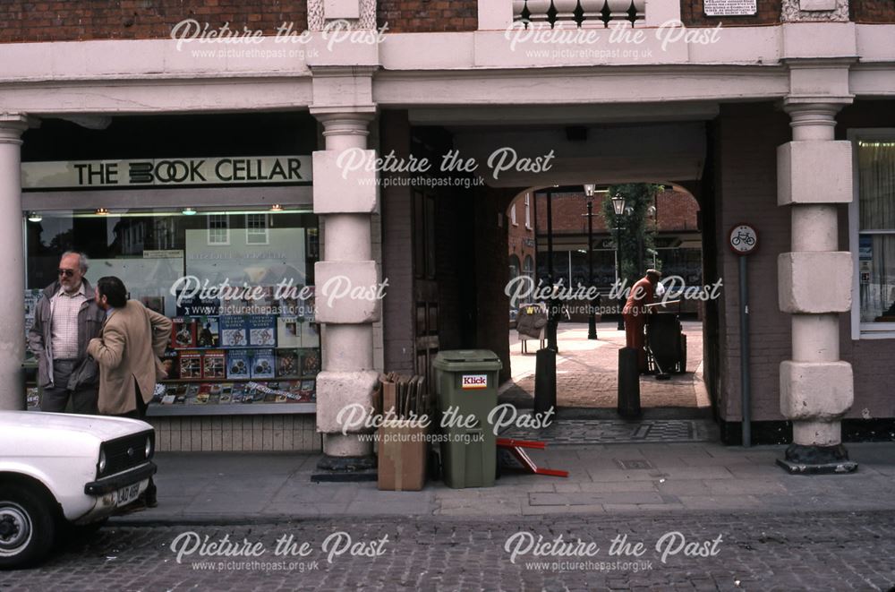 Bookshop Under Clinton Arms Hotel, Market Place, Newark, 1987