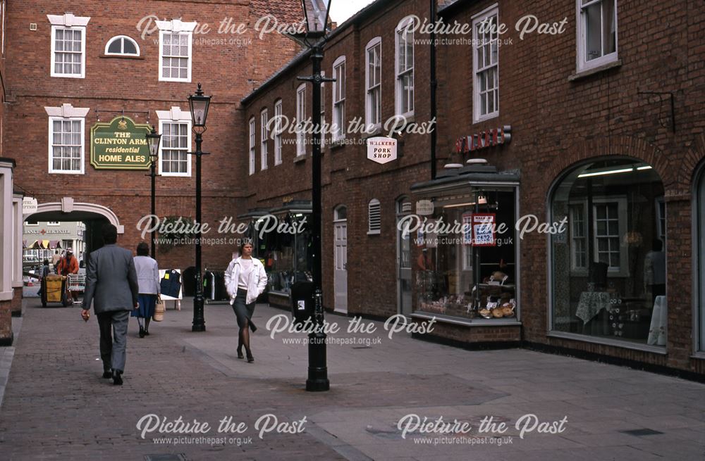 Clinton Arms Courtyard, Market Place, Newark, 1987