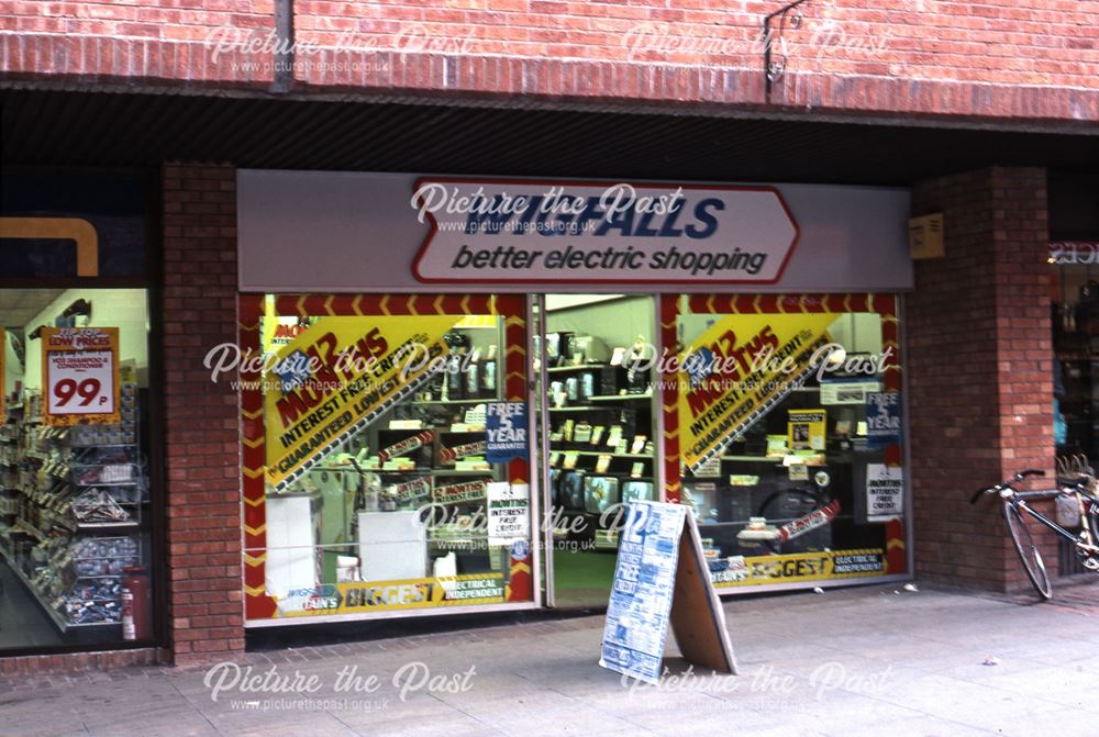 Wigfalls Electrical Appliances Shop, St. Mark's Shopping Precinct, 1987