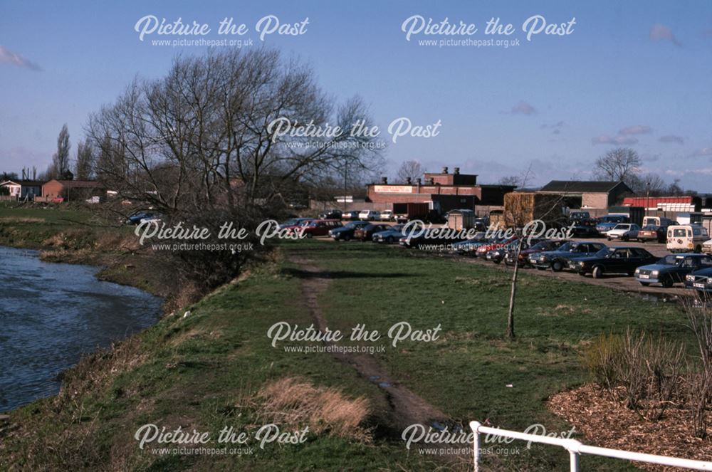 Tolney Lane Looking Towards Road and River Bridge, Newark, 1990