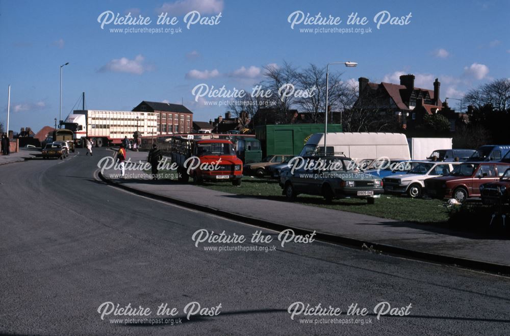 Lorry Park, Cattle Market, Tolney Lane, Newark, 1990