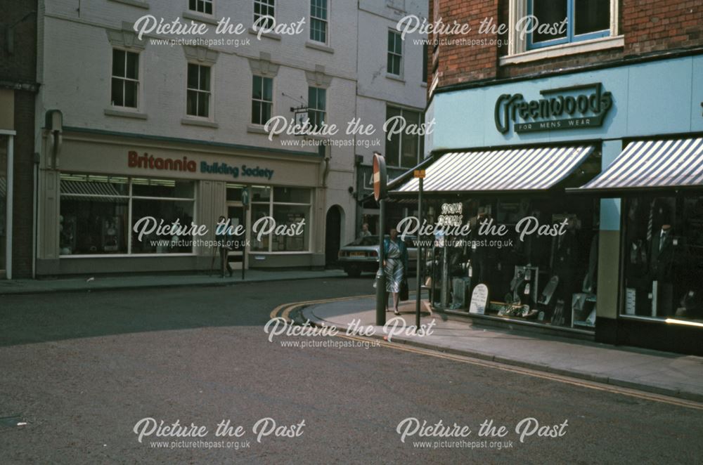 Greenwood's Gents Outfitters, Middle Gate, Newark, c 1986