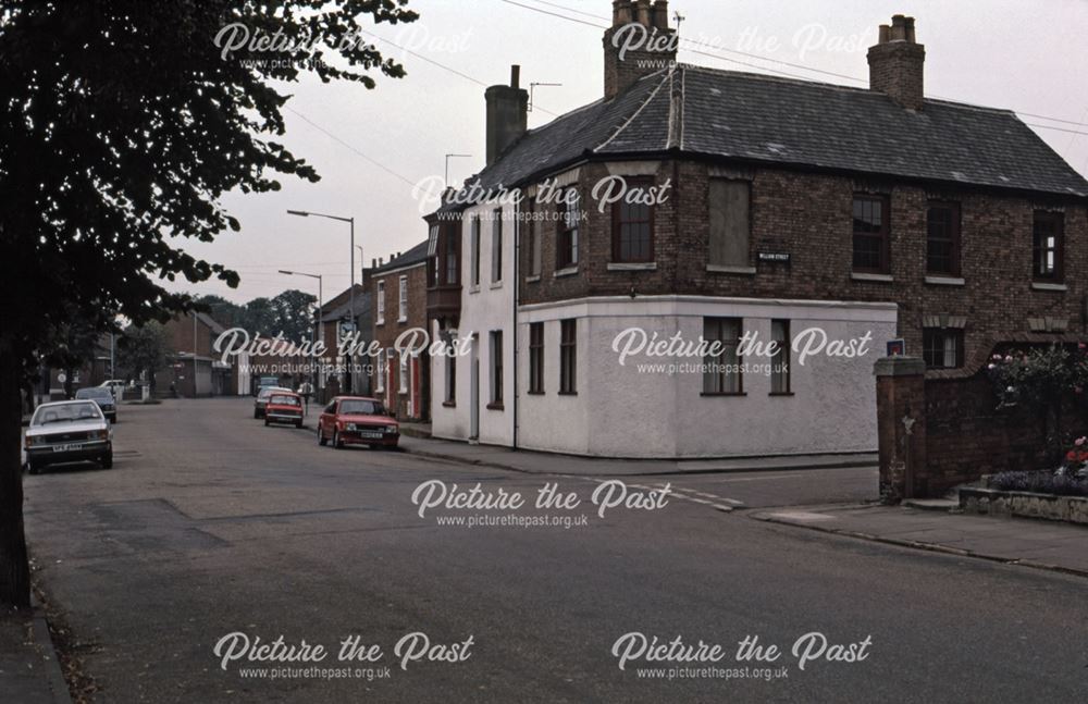 William Street end of Balderton Gate, Newark, 1987