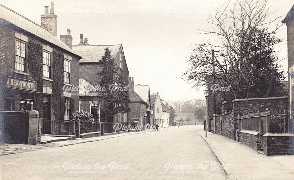 J.H Bosworth Family Butcher, Main Street, Farnsfield, c 1920