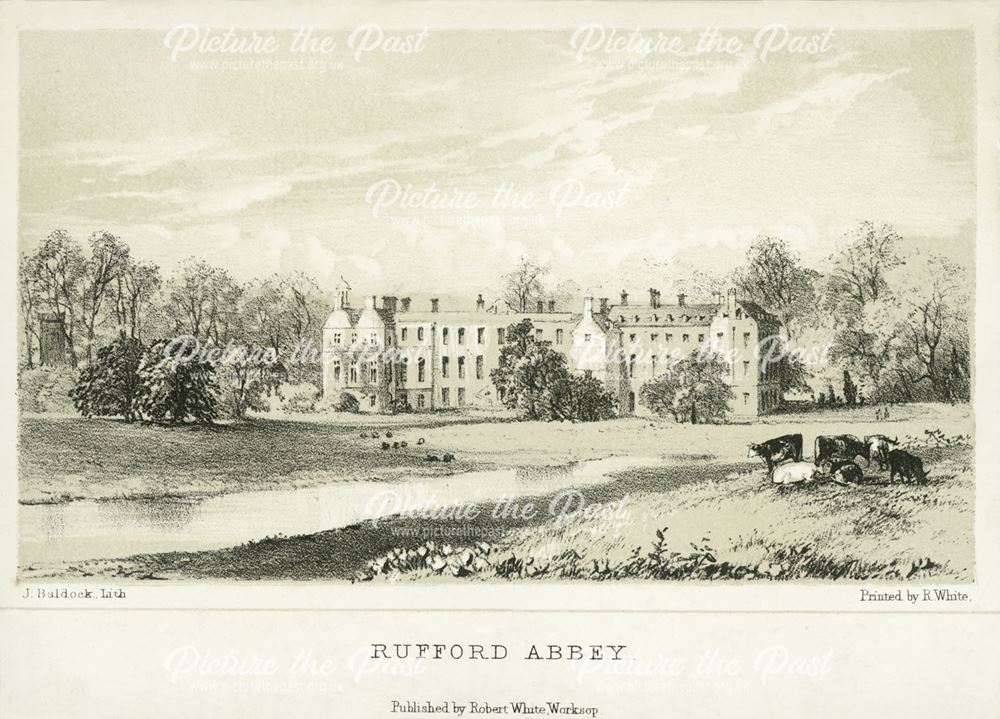 Rufford Abbey, Rufford Abbey Park, Rufford, c 1900