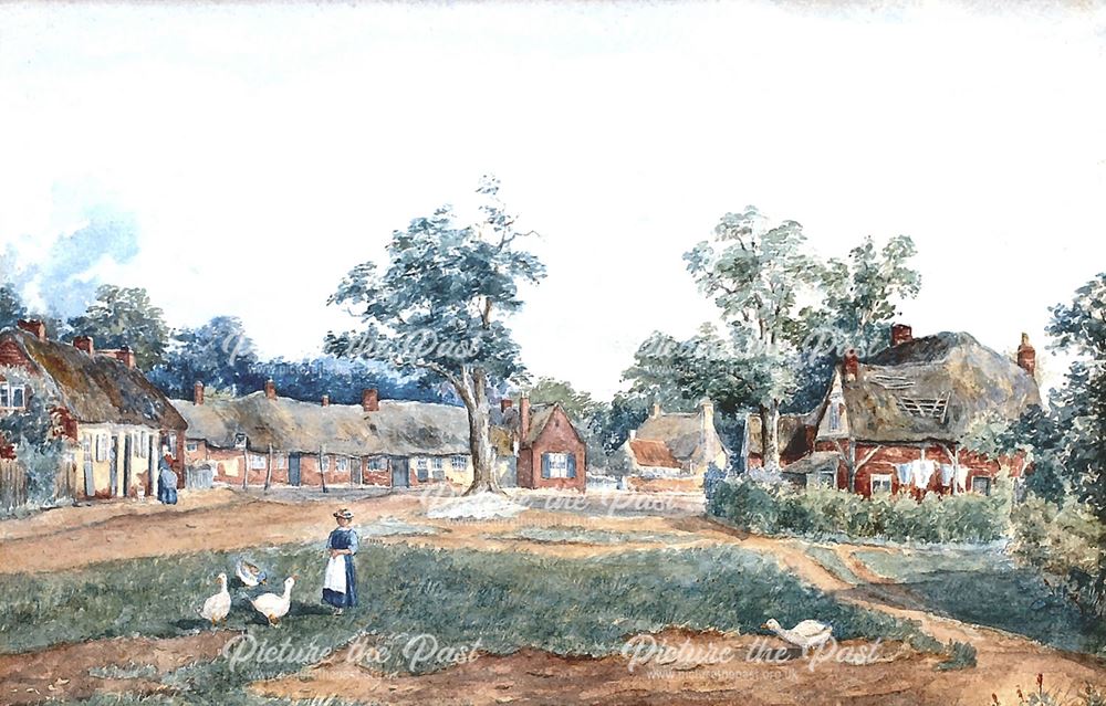'Sketch in Wilford', Wilford Village Green, Wilford, Nottingham, c 1860s