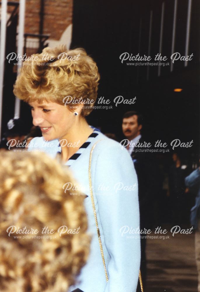 The Princess of Wales visiting Nottingham Playhouse, 1993