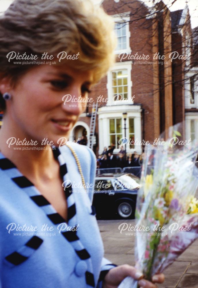 The Princess of Wales visiting Nottingham Playhouse, 1993