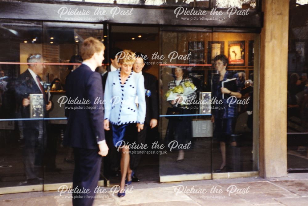 The Princess of Wales visiting Nottingham Playhouse, 1993