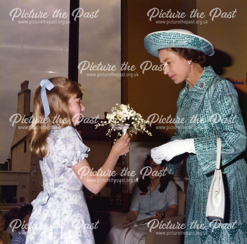 Queen Elizabeth II Officially Opening Mansfield Library, 1977