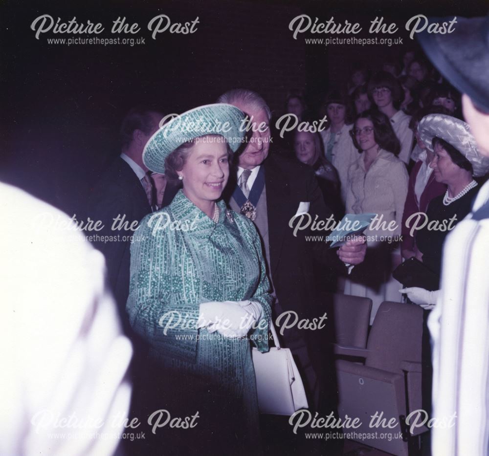 Queen Elizabeth II Officially Opening Mansfield Library, 1977