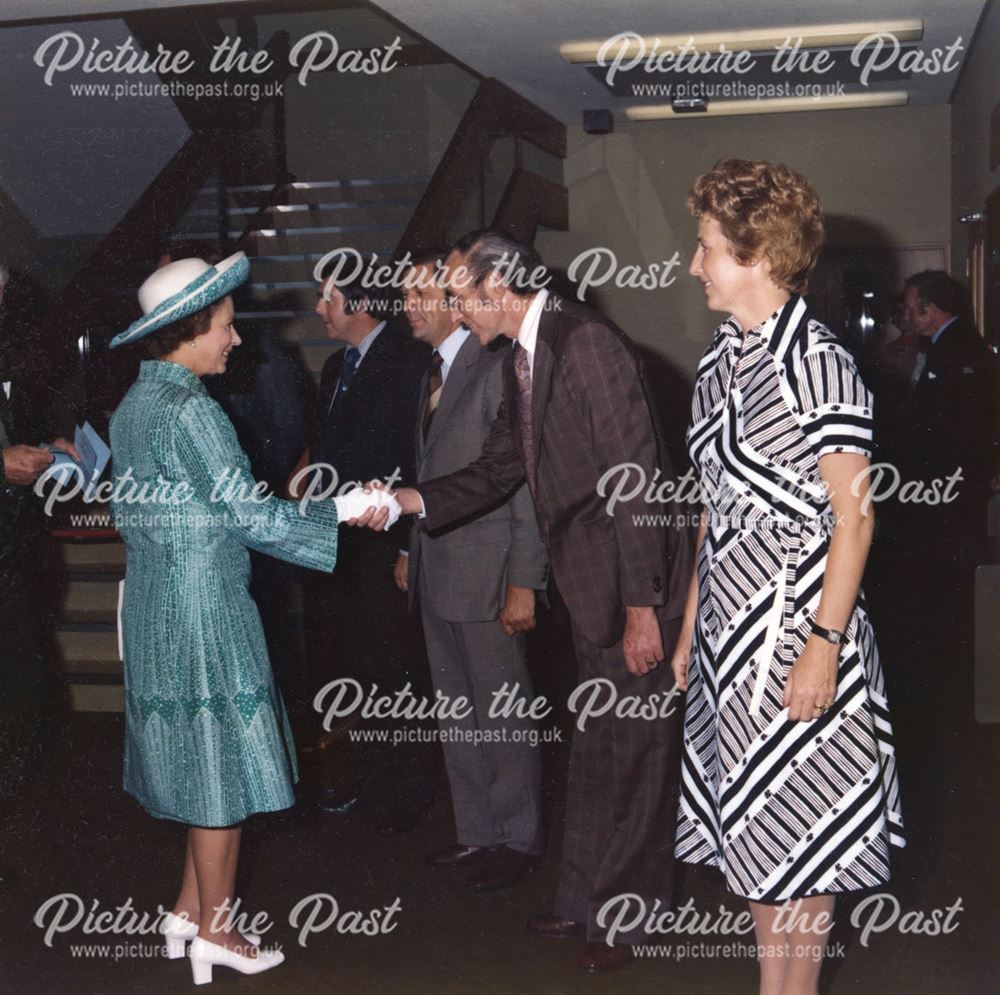 Queen Elizabeth II Officially Opening Mansfield Library, 1977