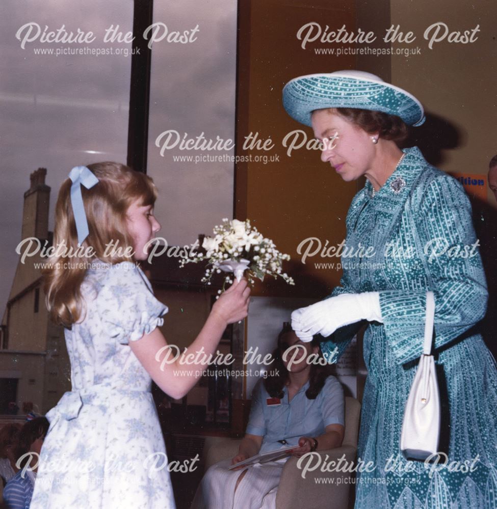 Queen Elizabeth II Officially Opening Mansfield Library, 1977