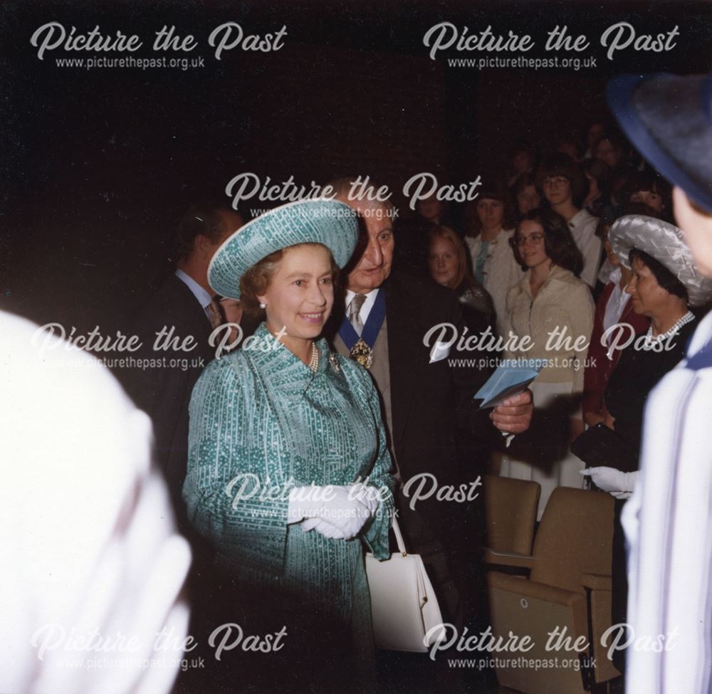 Queen Elizabeth II Officially Opening Mansfield Library, 1977