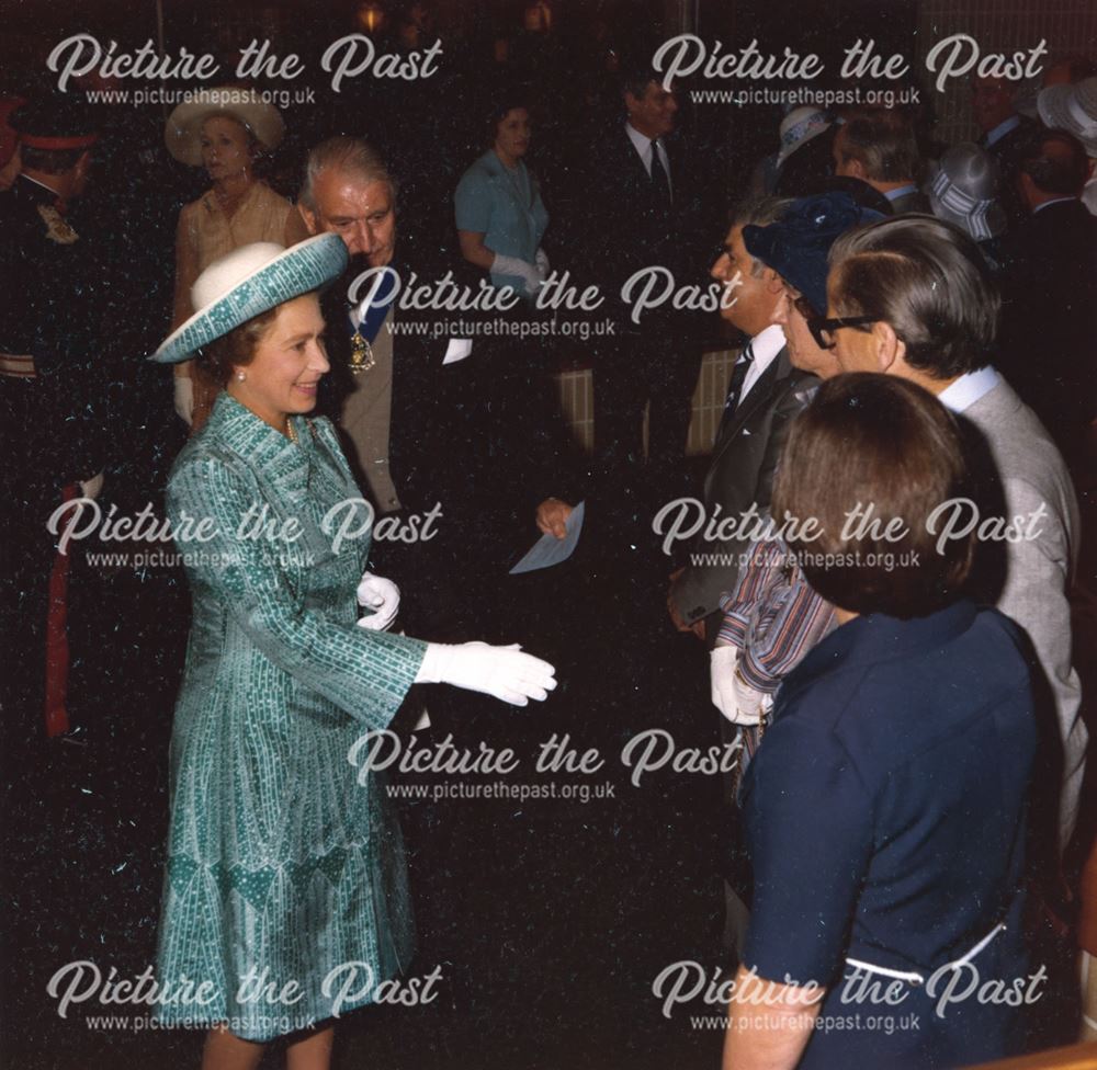 Queen Elizabeth II Officially Opening Mansfield Library, 1977