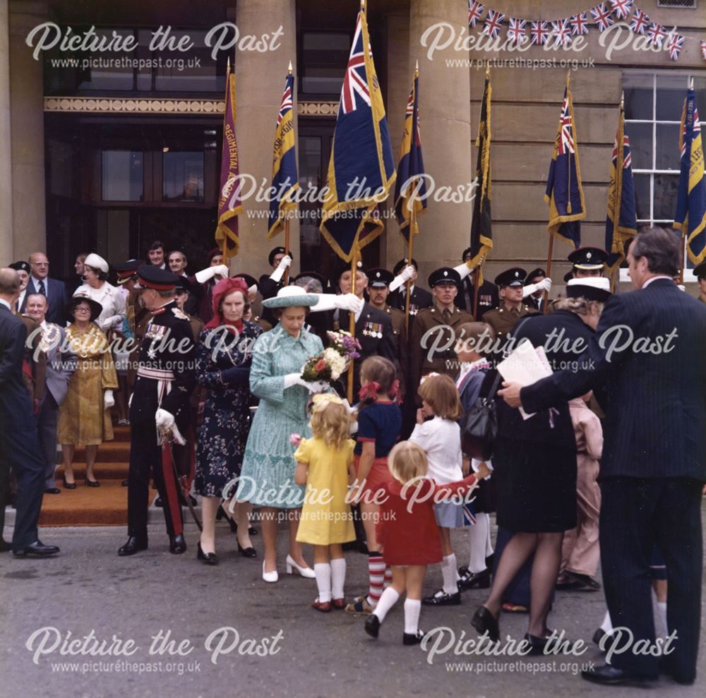 Queen Elizabeth II Officially Opening Mansfield Library, 1977