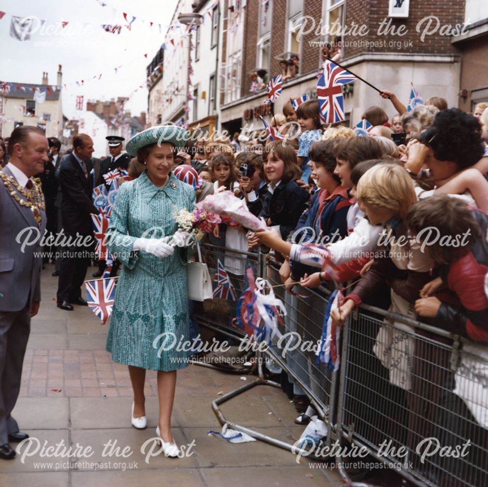 Queen Elizabeth II Officially Opening Mansfield Library, 1977