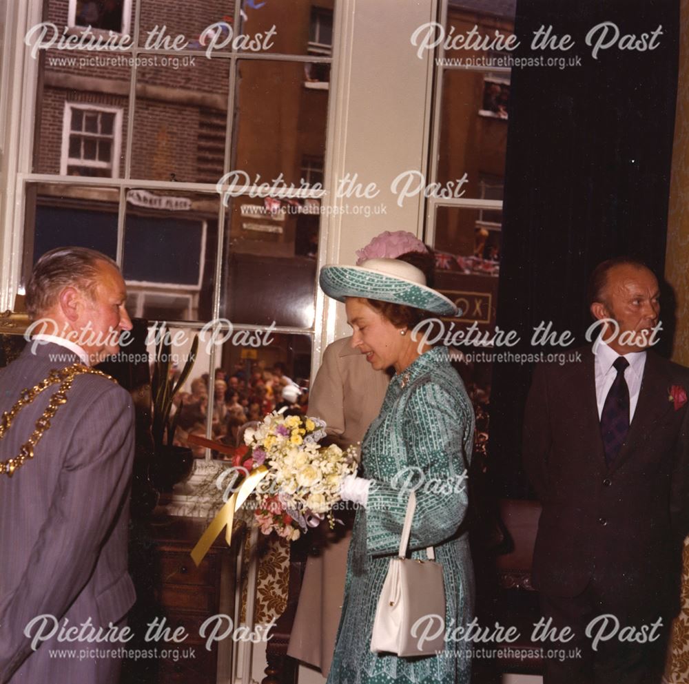 Queen Elizabeth II Officially Opening Mansfield Library, 1977